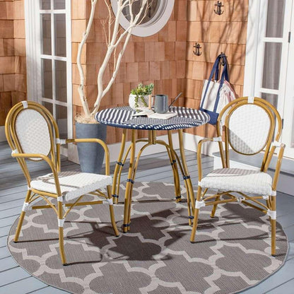 Safavieh - Rosen Arm Chair - White  (Set of 2) - PAT4014D-SET2 veiw 2