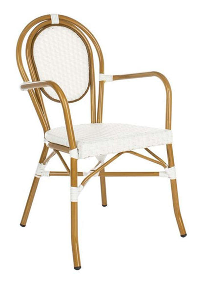 Safavieh - Rosen Arm Chair - White  (Set of 2) - PAT4014D-SET2 veiw 4