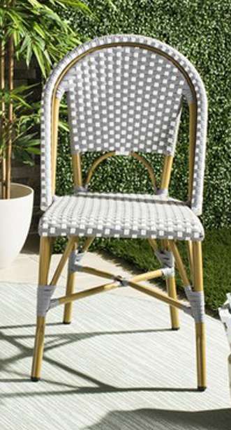 Safavieh - Salcha Side Chair - Grey - White  (Set of 2) - FOX5210G-SET2 veiw 1