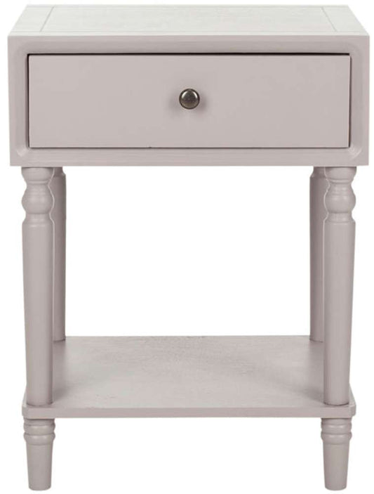 Safavieh - Siobhan Accent Table Wstorage Drw - Grey - AMH6611C veiw 1