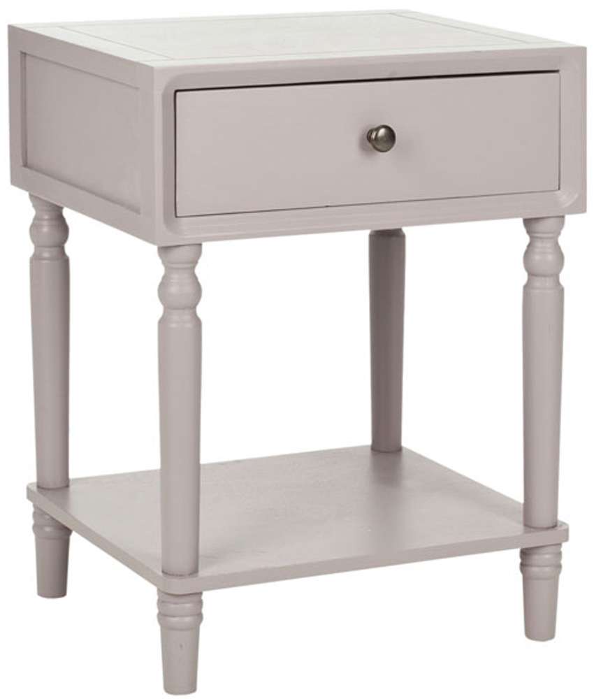 Safavieh - Siobhan Accent Table Wstorage Drw - Grey - AMH6611C veiw 2