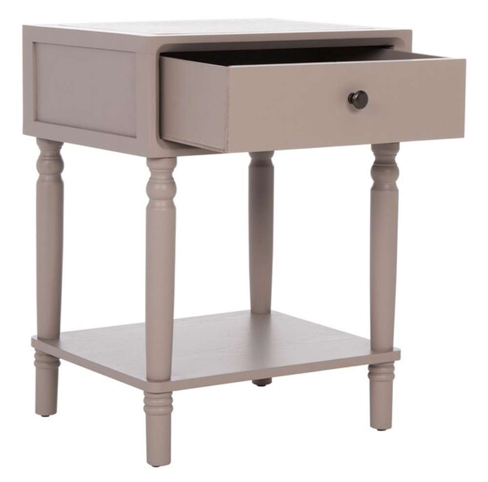 Safavieh - Siobhan Accent Table Wstorage Drw - Grey - AMH6611C veiw 3