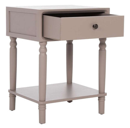 Safavieh - Siobhan Accent Table Wstorage Drw - Grey - AMH6611C veiw 3
