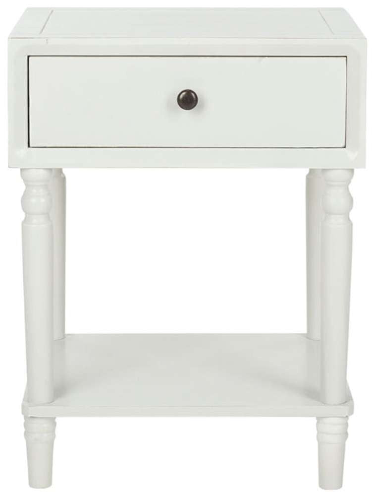 Safavieh - Siobhan Accent Table Wstorage Drw - Off White - AMH6611A veiw 1