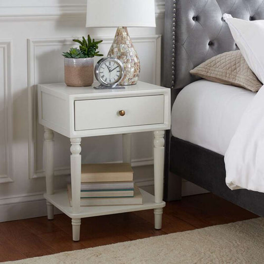 Safavieh - Siobhan Accent Table Wstorage Drw - Off White - AMH6611A veiw 2