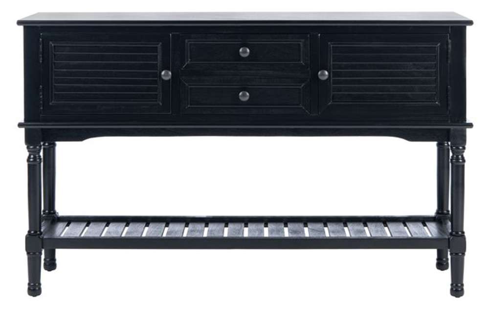 Safavieh - Tate 2Drw 2Dr Console Table - Black - CNS5722B veiw 1