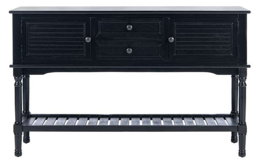 Safavieh - Tate 2Drw 2Dr Console Table - Black - CNS5722B veiw 1
