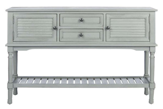 Safavieh - Tate 2Drw 2Dr Console Table - Distressed - Grey - CNS5722C veiw 1