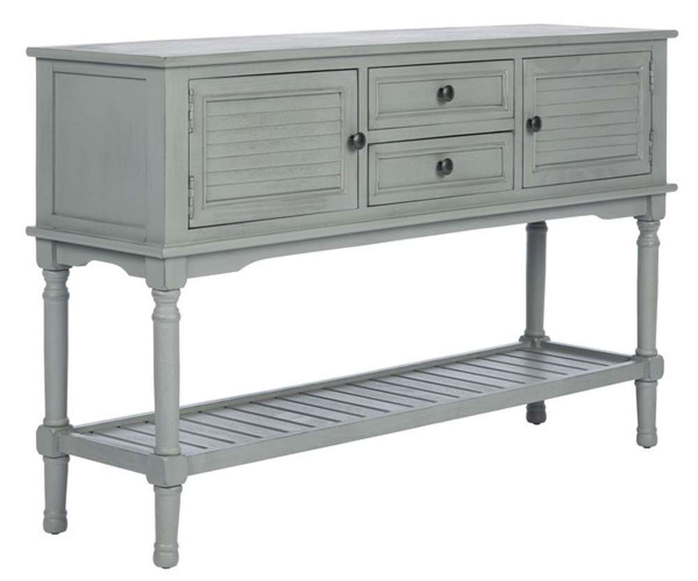 Safavieh - Tate 2Drw 2Dr Console Table - Distressed - Grey - CNS5722C veiw 4