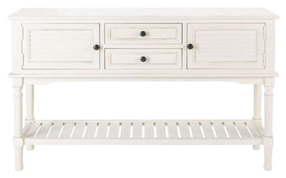 Safavieh - Tate 2Drw 2Dr Console Table - Distressed - White - CNS5722A veiw 1