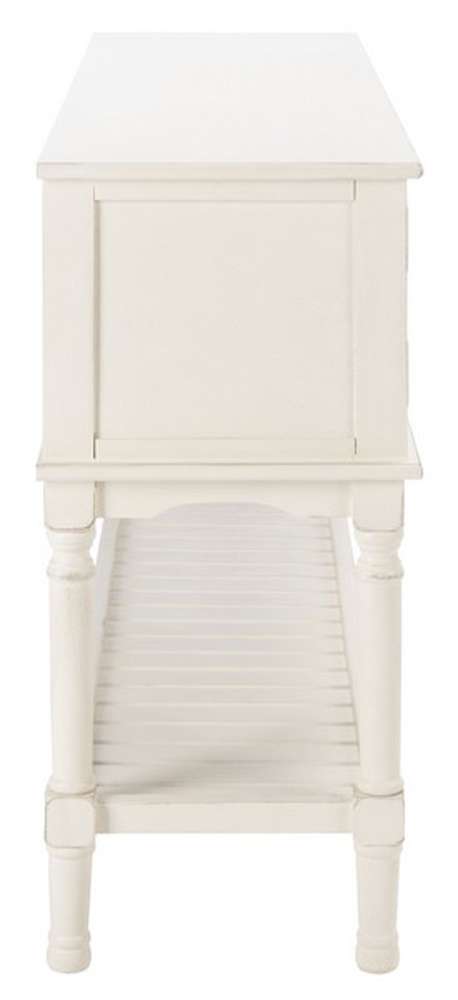 Safavieh - Tate 2Drw 2Dr Console Table - Distressed - White - CNS5722A veiw 3