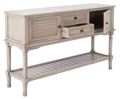 Safavieh - Tate 2Drw 2Dr Console Table - Greige - CNS5722D veiw 4