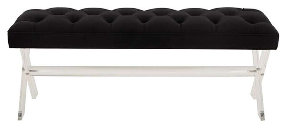 Safavieh - Tourmaline Acrylic Bench - Black - SFV4722E veiw 1