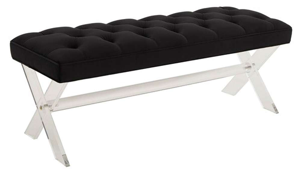 Safavieh - Tourmaline Acrylic Bench - Black - SFV4722E veiw 3