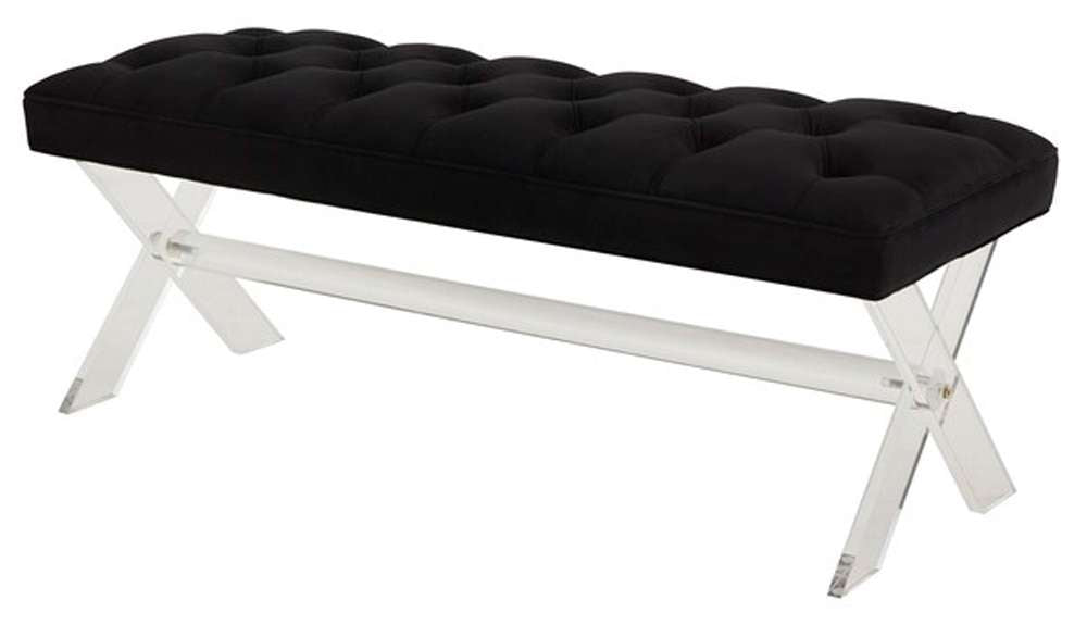 Safavieh - Tourmaline Acrylic Bench - Black - SFV4722E veiw 4