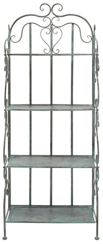 Safavieh - Tyrique 4 Tier Shelf Unit - Antique Dark Green  - PAT5033D veiw 1