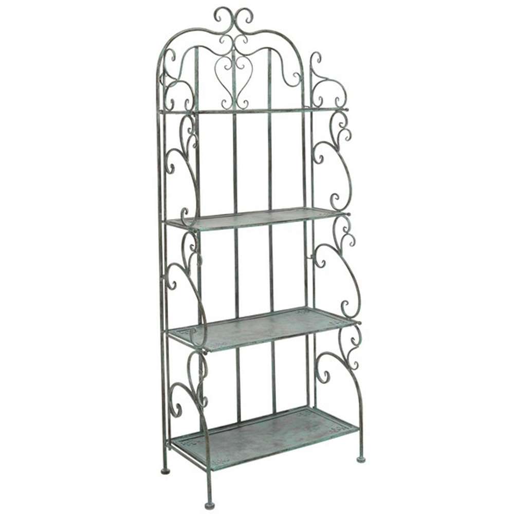 Safavieh - Tyrique 4 Tier Shelf Unit - Antique Dark Green  - PAT5033D veiw 3