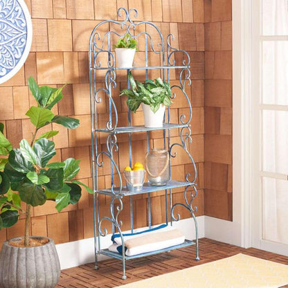 Safavieh - Tyrique 4 Tier Shelf Unit - Mossy Blue  - PAT5033C veiw 2