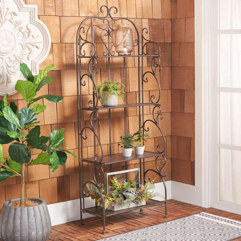Safavieh - Tyrique 4 Tier Shelf Unit - Rustic Brown - PAT5033B veiw 2