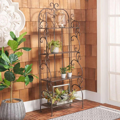 Safavieh - Tyrique 4 Tier Shelf Unit - Rustic Brown - PAT5033B veiw 2