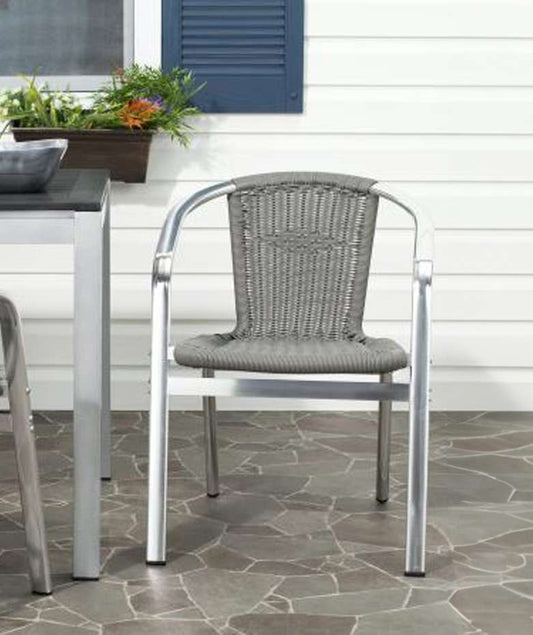 Safavieh - Wrangell Stackable Arm Chair - Grey  (Set of 2) - FOX5207C-SET2 veiw 1