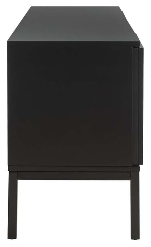 Safavieh - Zadie 2 Shelf Rattan Media Stand - Black - Natural - MED5009D veiw 5