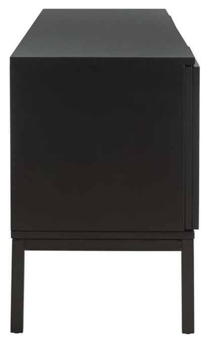 Safavieh - Zadie 2 Shelf Rattan Media Stand - Black - Natural - MED5009D veiw 5