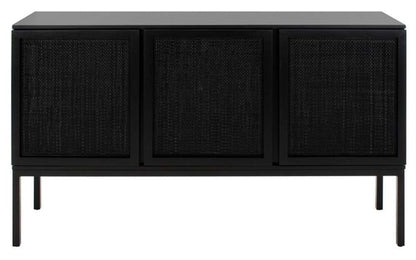 Safavieh - Zadie 2 Shelf Rattan Sideboard - Black - MED5010E veiw 1
