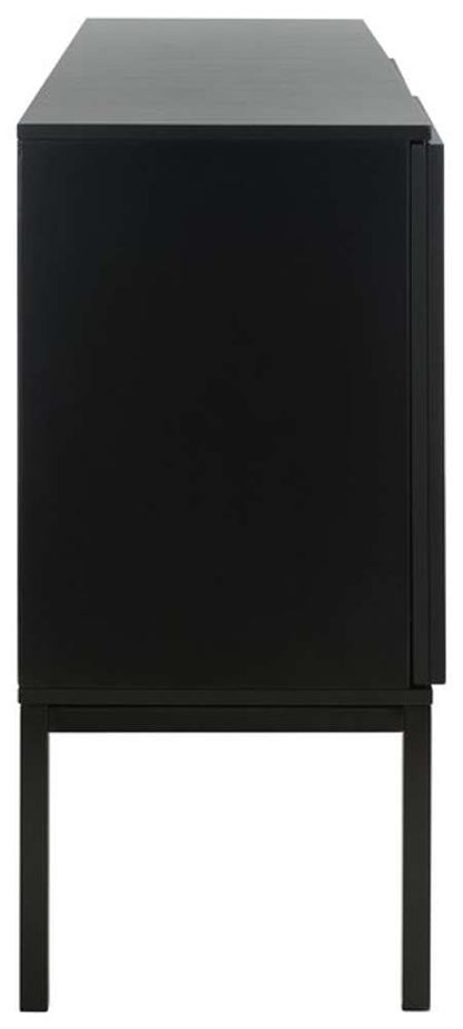 Safavieh - Zadie 2 Shelf Rattan Sideboard - Black - Natural - MED5010D veiw 5