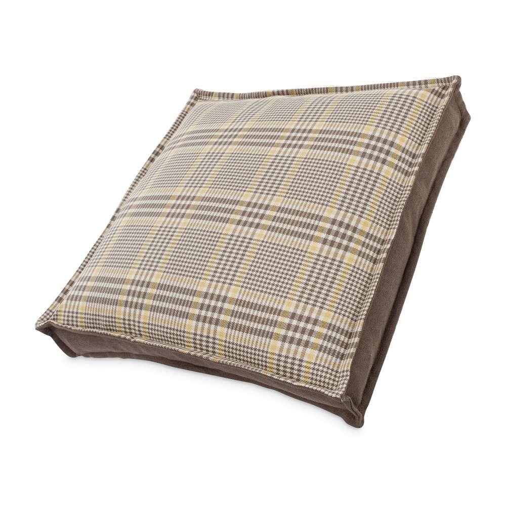 AICO by Michael Amini - Newport Leeds 17in Square Box Throw Pillow - Pewter - BCS-DP17-LEEDS-PWT veiw 2
