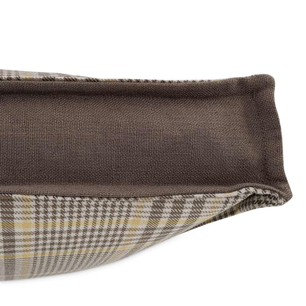 AICO by Michael Amini - Newport Leeds 17in Square Box Throw Pillow - Pewter - BCS-DP17-LEEDS-PWT veiw 4