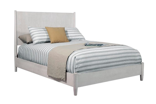 Alpine Furniture - Flynn Mid Century Modern California King Panel Bed, Gray - 966G-07CK veiw 1