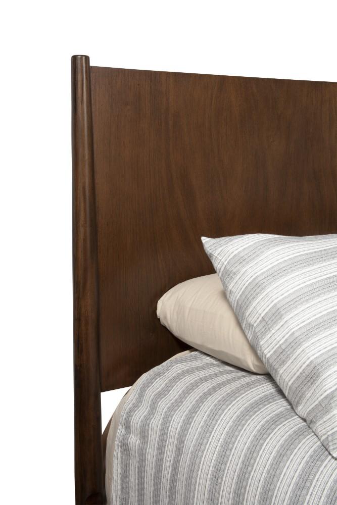 Alpine Furniture - Flynn Mid Century Modern California King Panel Bed, Walnut - 966WAL-07CK veiw 5