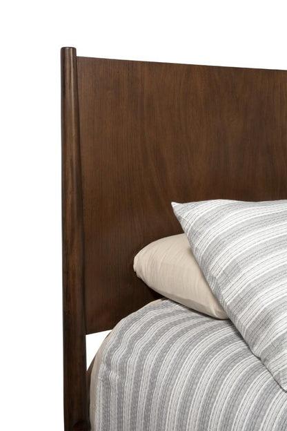 Alpine Furniture - Flynn Mid Century Modern California King Panel Bed, Walnut - 966WAL-07CK veiw 5