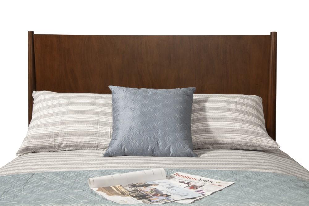 Alpine Furniture - Flynn Mid Century Modern California King Panel Bed, Walnut - 966WAL-07CK veiw 6
