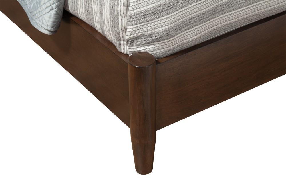 Alpine Furniture - Flynn Mid Century Modern California King Panel Bed, Walnut - 966WAL-07CK veiw 7