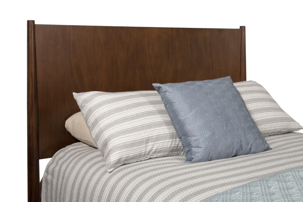 Alpine Furniture - Flynn Mid Century Modern California King Panel Bed, Walnut - 966WAL-07CK veiw 8