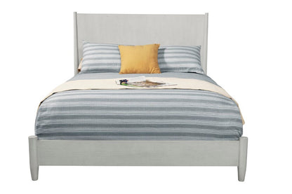 Alpine Furniture - Flynn Mid Century Modern Standard King Panel Bed, Gray - 966G-07EK veiw 4