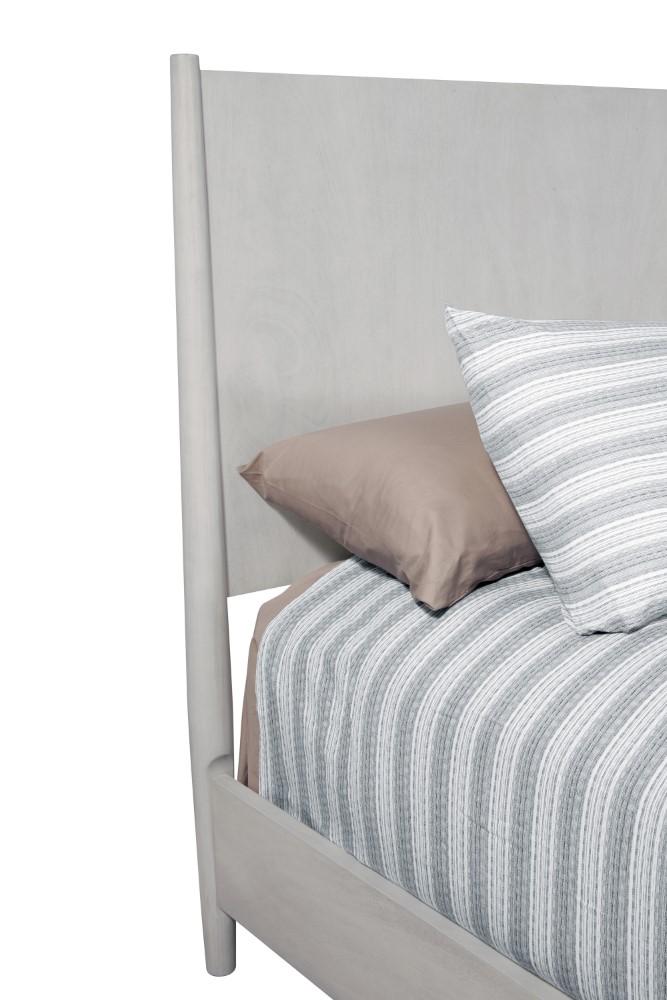 Alpine Furniture - Flynn Mid Century Modern Standard King Panel Bed, Gray - 966G-07EK veiw 6