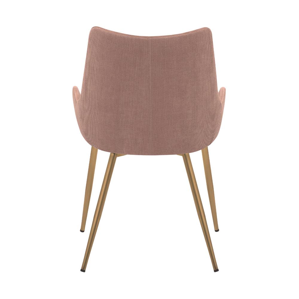 Armen Living - Avery Pink Fabric Dining Room Chair with Gold Legs - LCAVCHPINK veiw 5