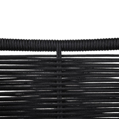 Armen Living - Clip Indoor Outdoor Stackable Steel Dining Chair with Black Rope (Set of 2) - LCCPSIBL veiw 7