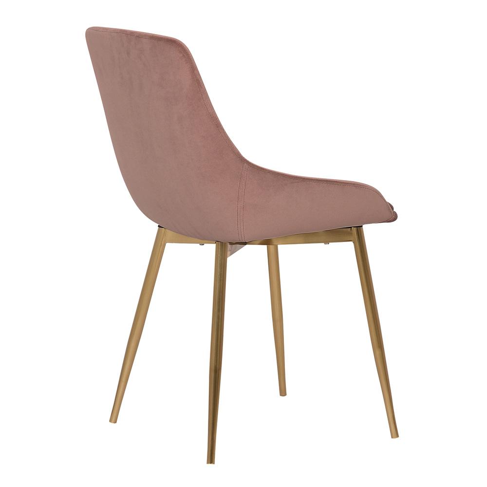 Armen Living - Heidi Blush Velvet Dining Accent Chair - LCHESIGLDPNK veiw 4