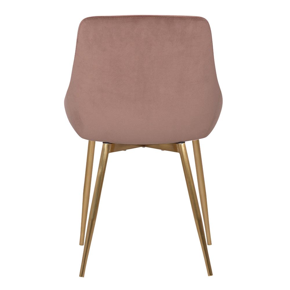 Armen Living - Heidi Blush Velvet Dining Accent Chair - LCHESIGLDPNK veiw 5