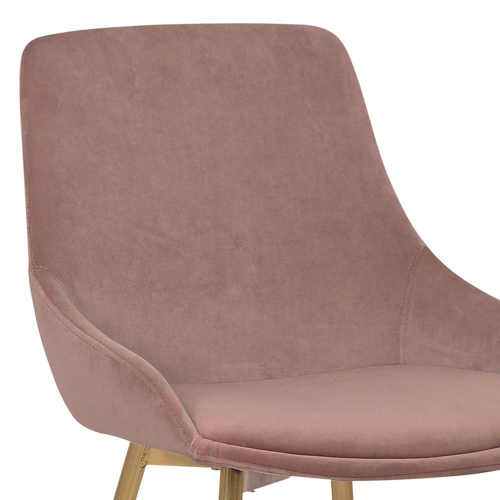 Armen Living - Heidi Blush Velvet Dining Accent Chair - LCHESIGLDPNK veiw 6