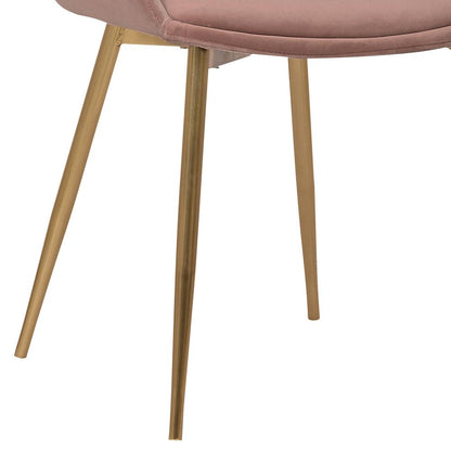 Armen Living - Heidi Blush Velvet Dining Accent Chair - LCHESIGLDPNK veiw 8
