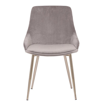 Armen Living - Heidi Gray Velvet Dining Accent Chair - LCHESICHRGR veiw 2