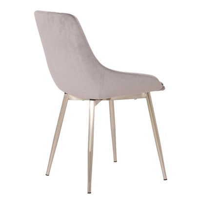 Armen Living - Heidi Gray Velvet Dining Accent Chair - LCHESICHRGR veiw 4