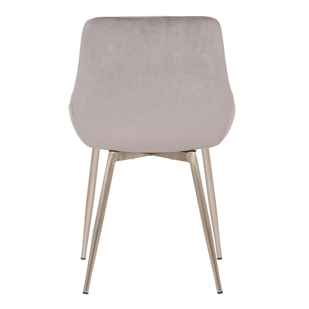 Armen Living - Heidi Gray Velvet Dining Accent Chair - LCHESICHRGR veiw 5