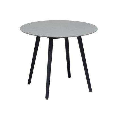 Armen Living - Sydney and Clip 3 Piece Outdoor Patio 36in Dining Set in Black Eucalyptus Wood and Grey Rope - 840254333772 veiw 6