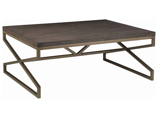 Artistica Home - Cohesion Program Edict Rectangular Cocktail Table - Warm Medium Brown - 01-2088-945-39 veiw 1